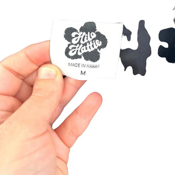 Hilo Hattie Vintage Men's Hawaiian Button Down Short Sleeve Shirt Black‎ Medium - Picture 6 of 6